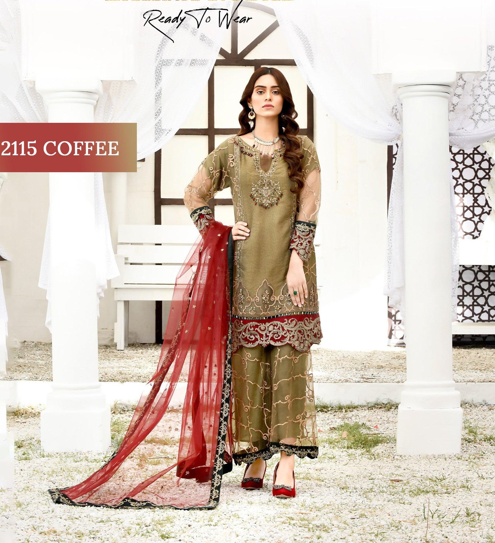 OA05 - Indian Organza Silk Dress | MakeByMoon USA main image 0