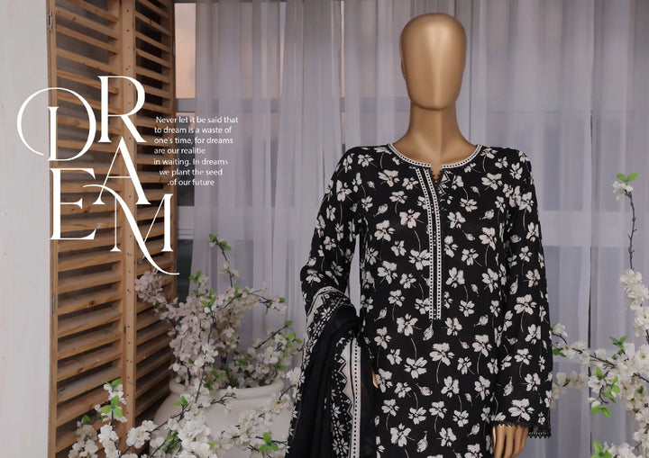 bin saeed black dress Bin Saeed Ready Made Chikankari Embroidered Dress