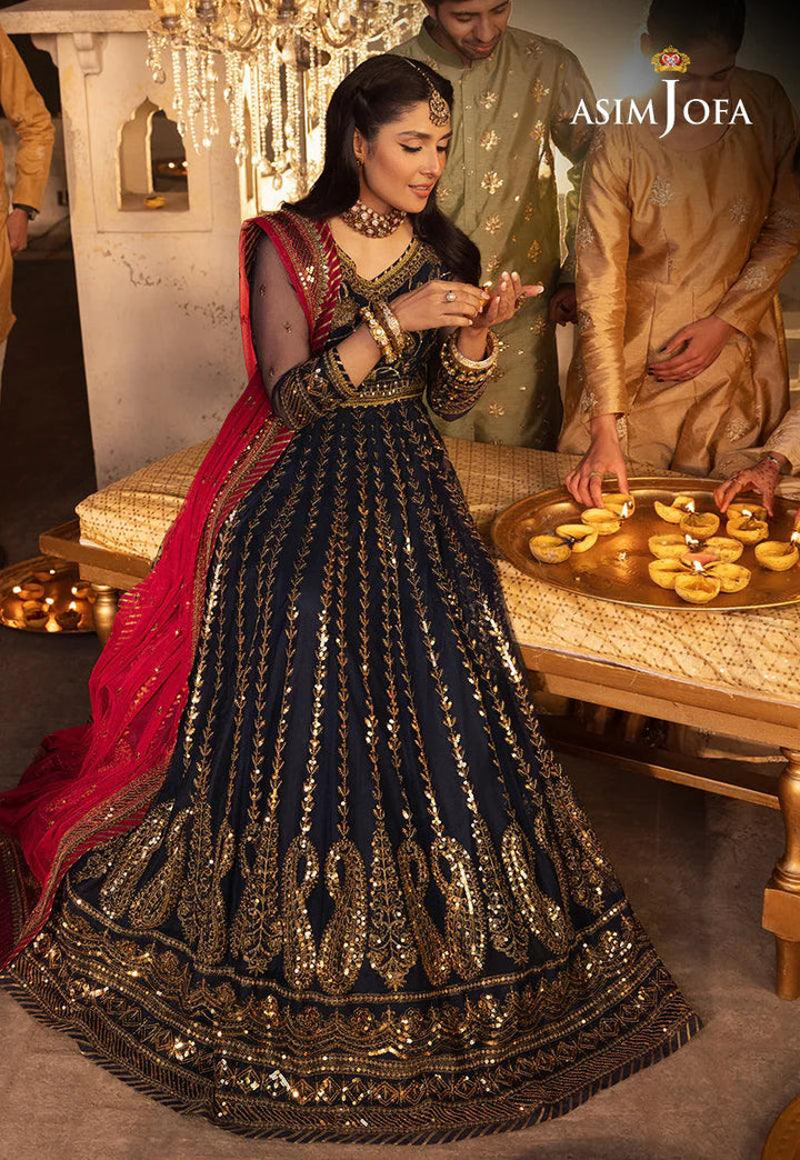 Luxury Pakistani Dupatta Gown Dress - USA | Make By Moon 