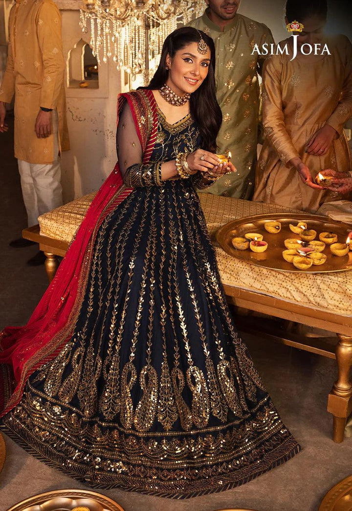 Luxury Pakistani Dupatta Gown Dress - USA | Make By Moon 