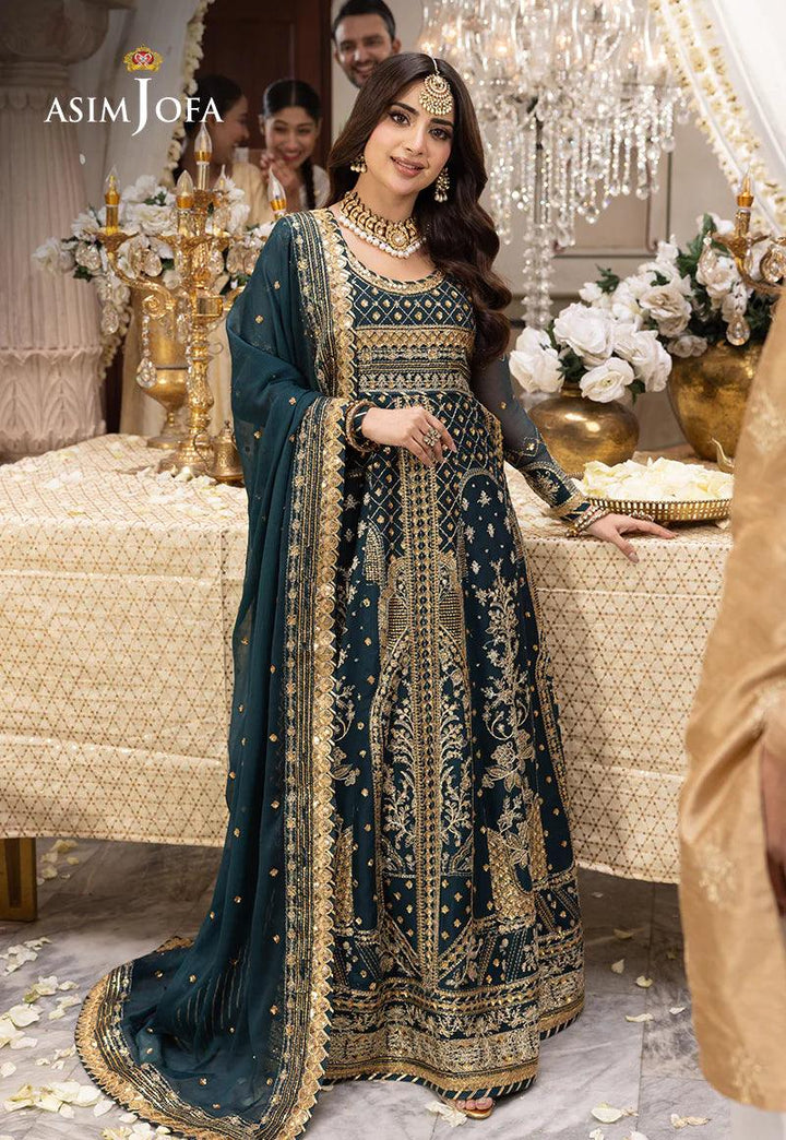Pakistani Maroon Gown Dress USA - Make By Moon 