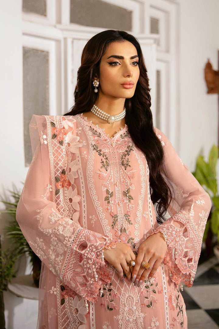 Chiffon sleeves with sequence Pakistani Dress-Make By Moon 
