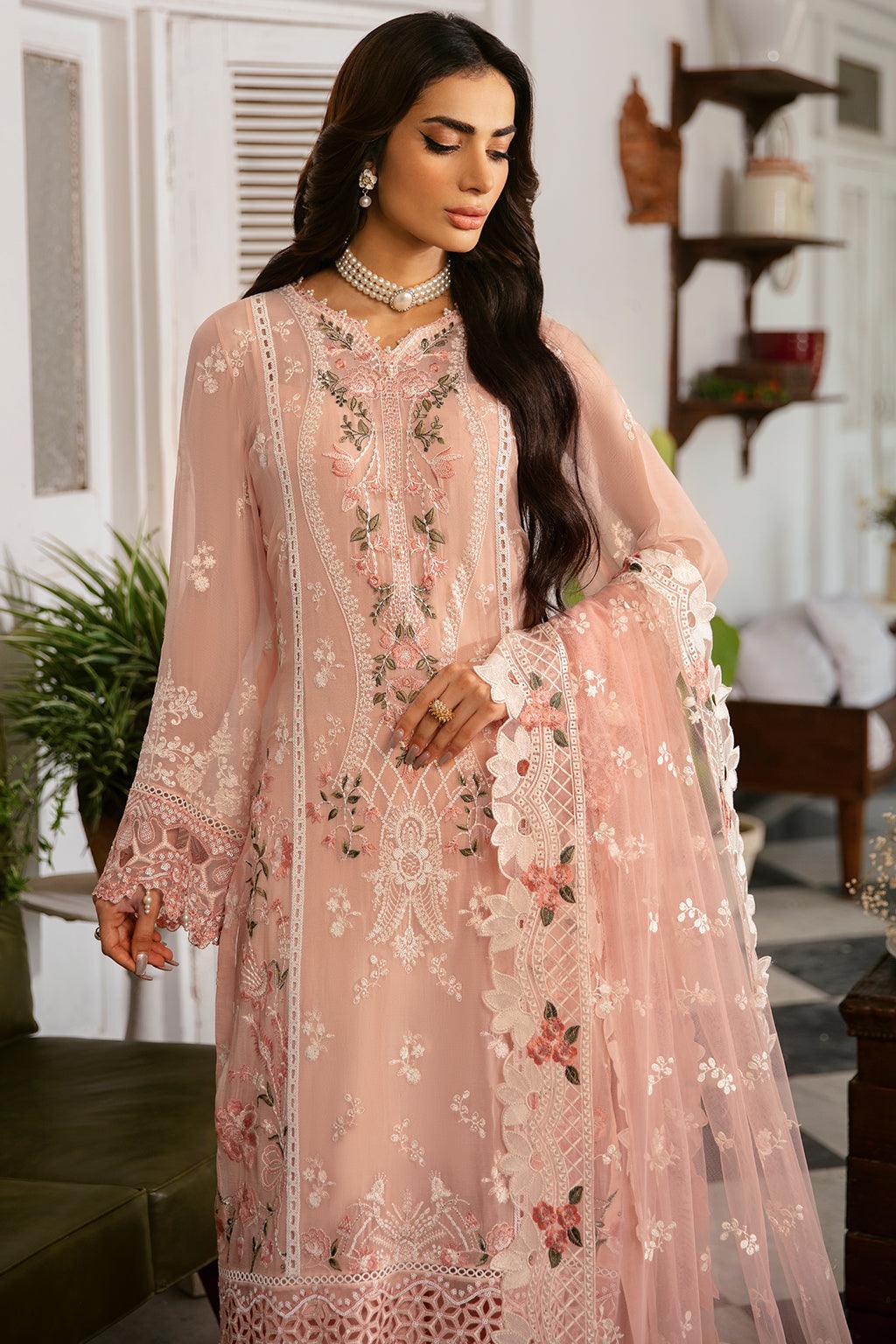 green emerald velvet dress imrozia Pakistani Dress Red Designer Chiffon main image 1