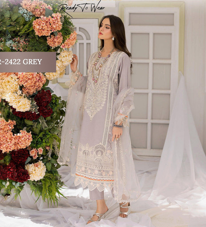 Latest Original pakistani chikankari dress-Makebymoon