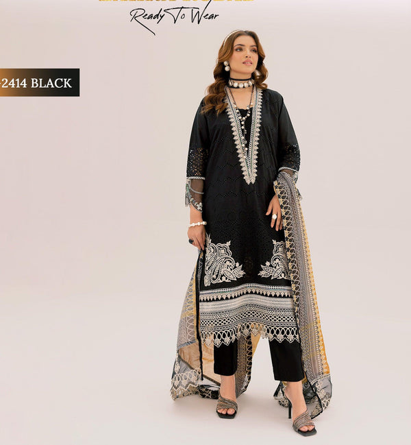 Original Pakistani Gown Dress  3 piece stitched 