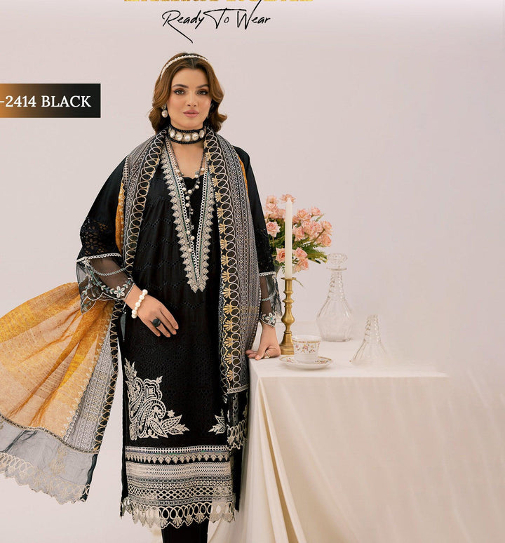 Original Pakistani Gown Dress  3 piece stitched