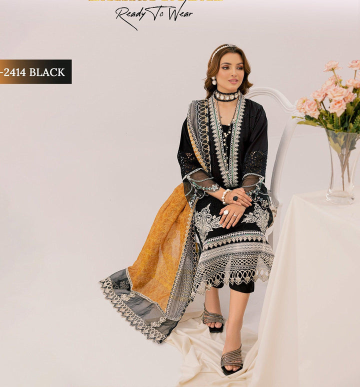 Original Pakistani Gown Dress  3 piece stitched