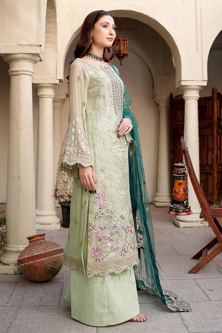 Embroidered Dupatta Net | Pakistani Dress - Make By Moon