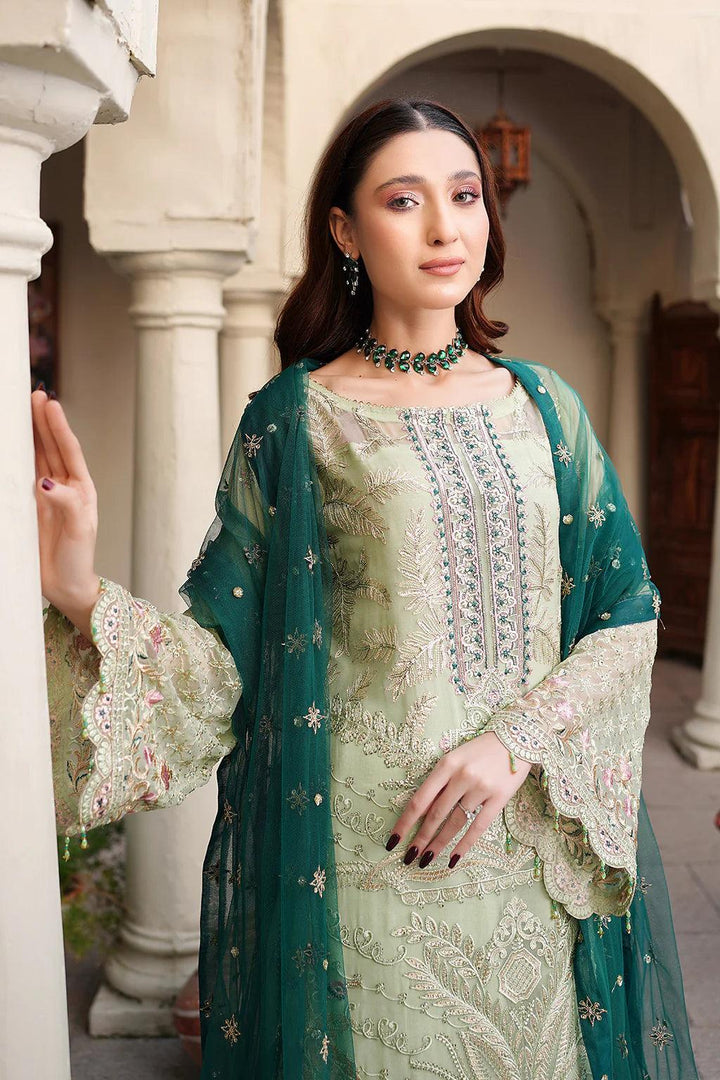 Embroidered Dupatta Net | Pakistani Dress - Make By Moon