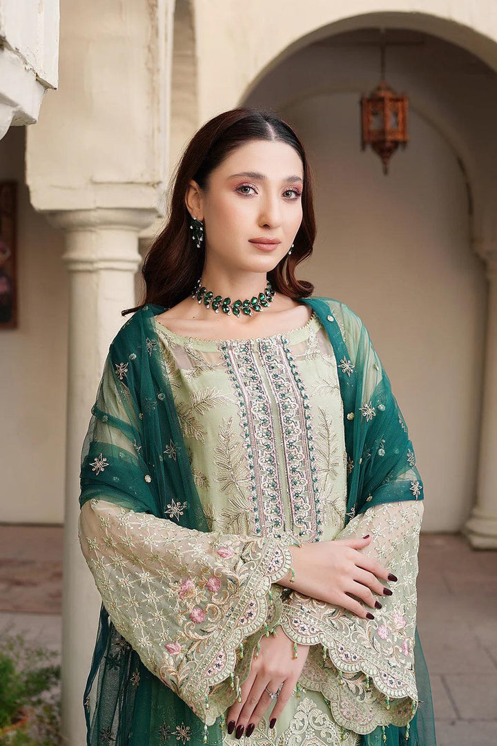 Embroidered Dupatta Net | Pakistani Dress - Make By Moon