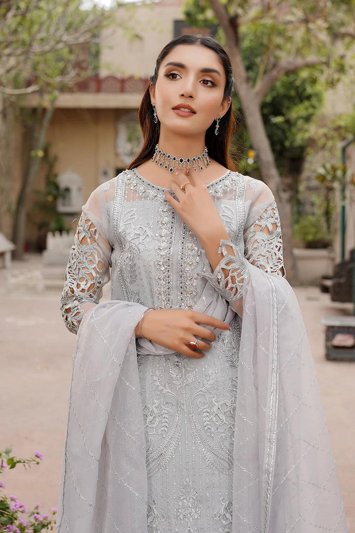 Pakistani Organza dupatta  Dress 2024- Make by Moon 