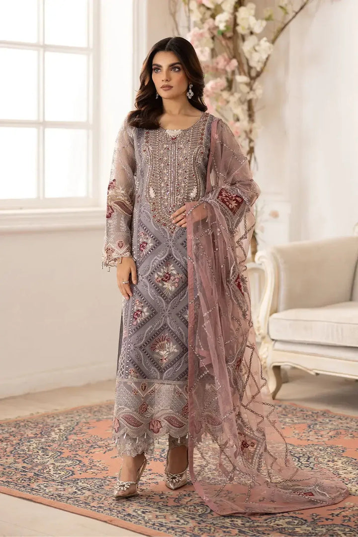 Embroidered Organza P106 - Pakistani Suit | MakeByMoon USA S Embroidered Organza P106 - Pakistani Suit | MakeByMoon USA S