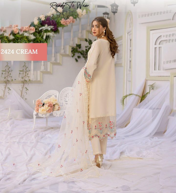 Pakistani Chikankari Lawn Dress -Makebymoon