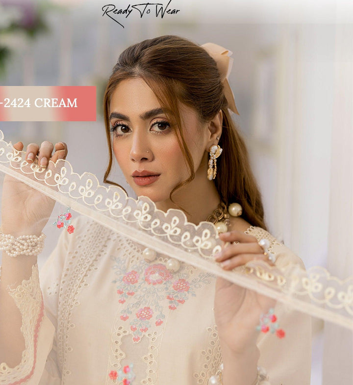 Pakistani Chikankari Lawn Dress -Makebymoon