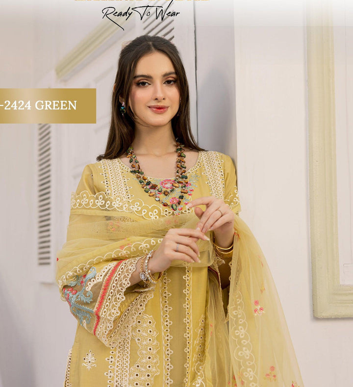 Online pakistani Lawn chikankari 2025-Makebymoon