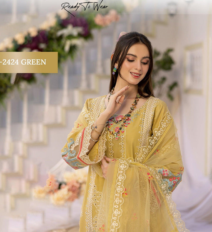 Online pakistani Lawn chikankari 2025-Makebymoon
