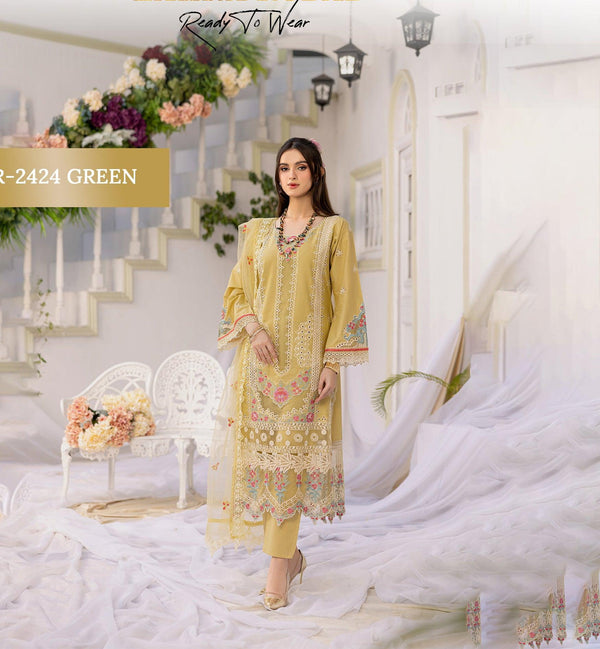 Online pakistani Lawn chikankari 2025-Makebymoon