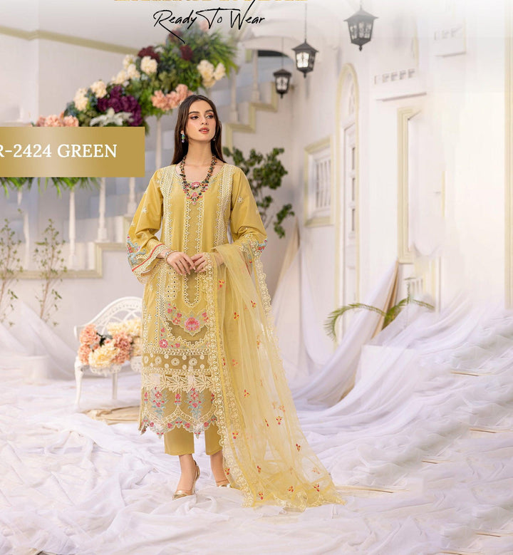 Online pakistani Lawn chikankari 2025-Makebymoon