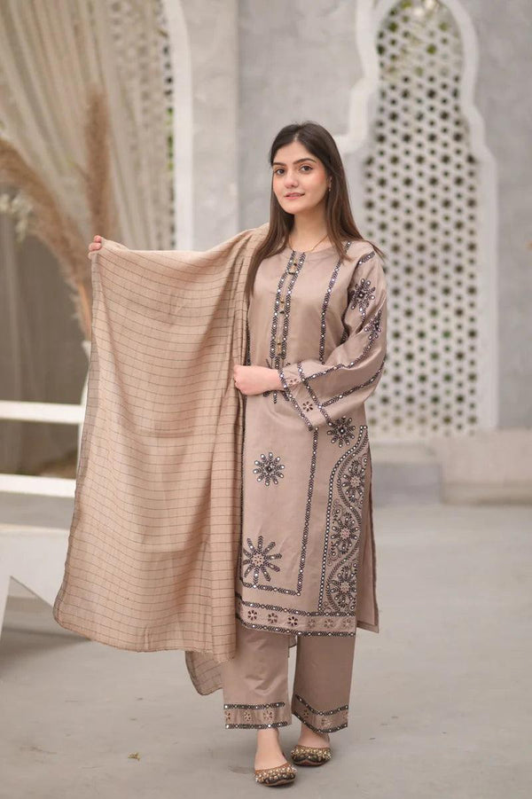 Khaddi Cotton Dress- Newyork ,USA - Make By Moon 