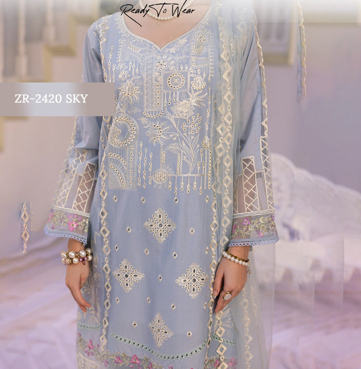 pakistani chikankari dress- Makebymoon