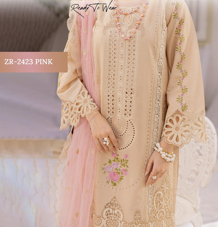 Online pakistani Lawn chikankari 2025-Makebymoon