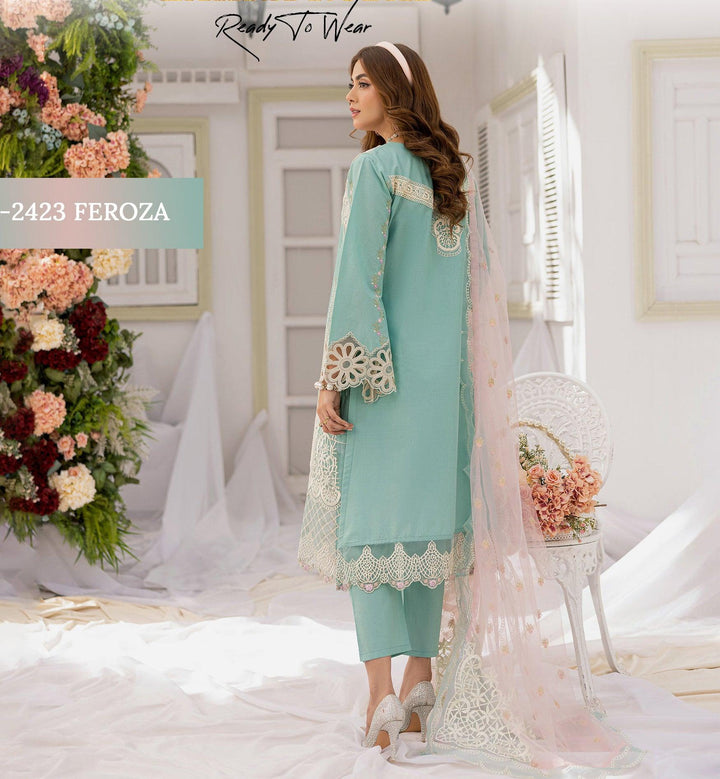  pakistani gown Lawn chikankari 2025 - Makebymoon