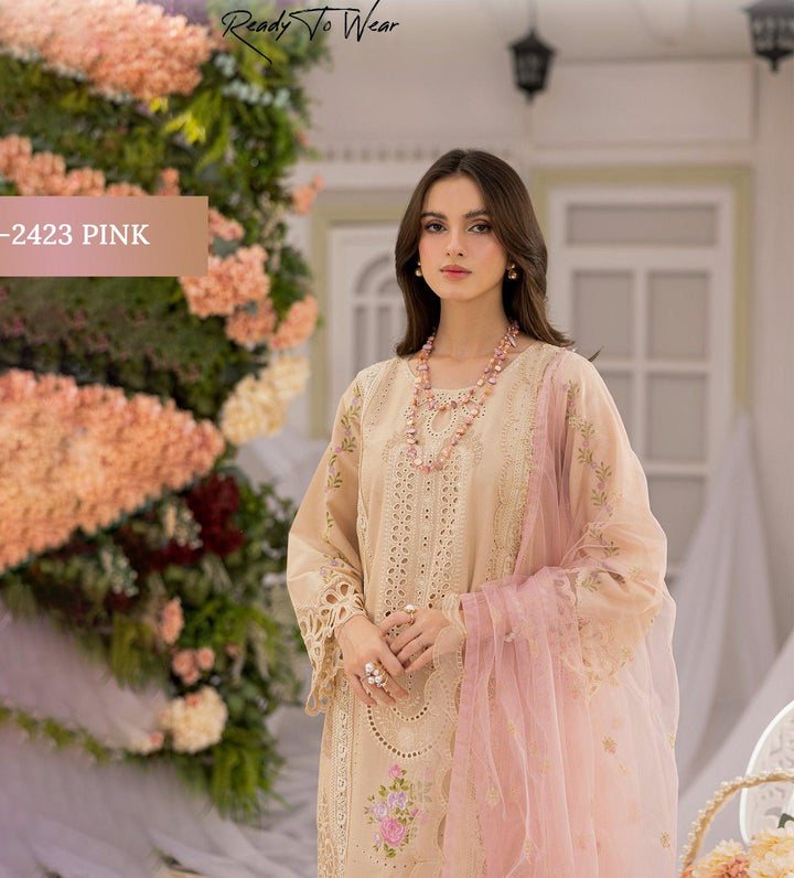 Online pakistani Lawn chikankari 2025-Makebymoon