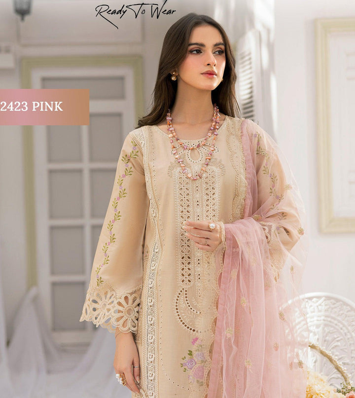 Online pakistani Lawn chikankari 2025-Makebymoon
