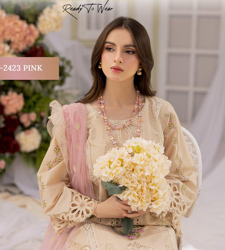 Online pakistani Lawn chikankari 2025-Makebymoon