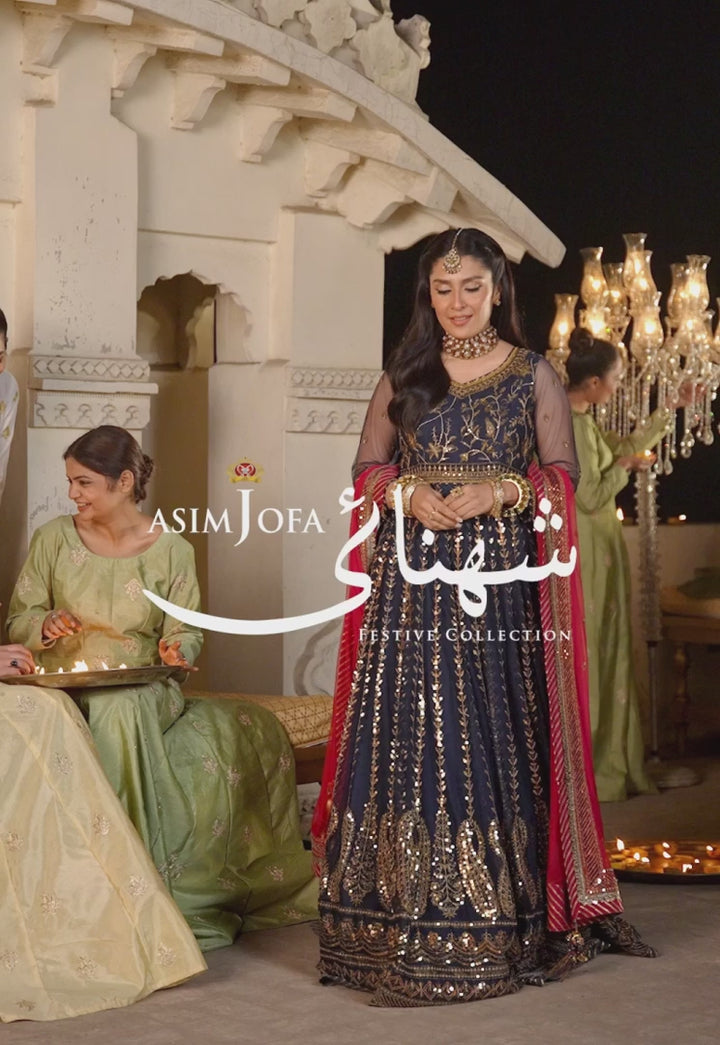 Luxury Pakistani Dupatta Gown Dress - USA | Make By Moon 