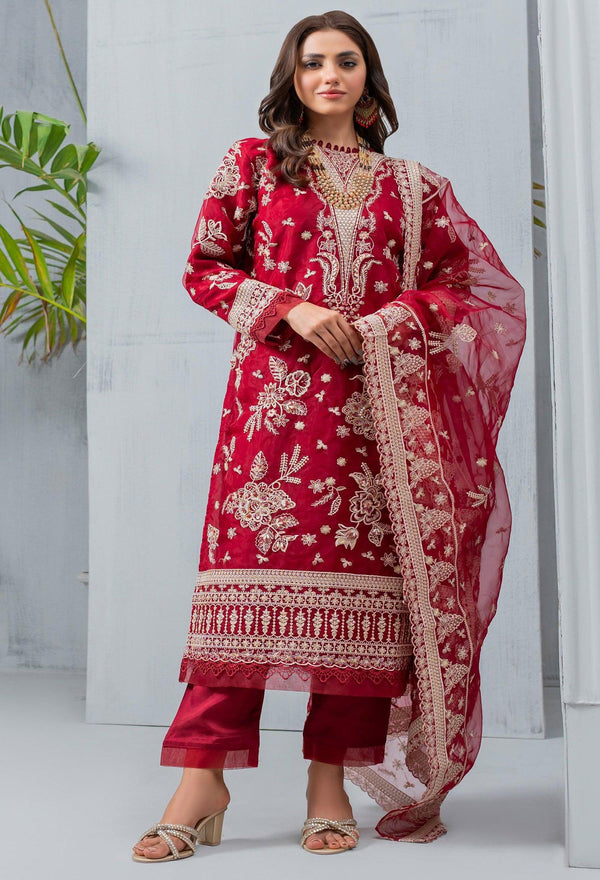 Umer Aayan In USA- Pakistani Organza Dress

